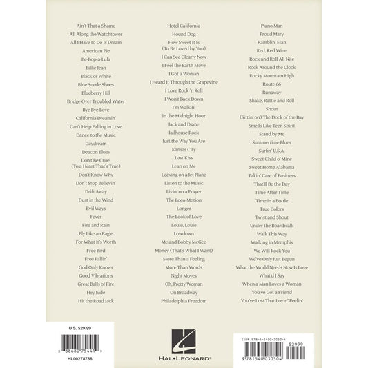 The Great American Songbook - Pop/Rock Era: Music and Lyrics for 100 Classic Songs - Vocal Guitar