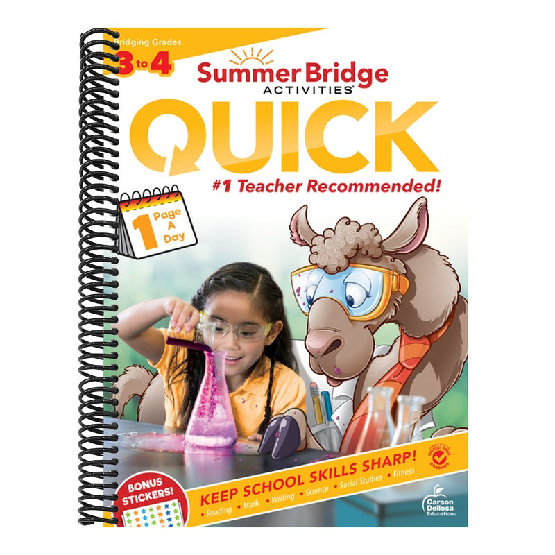 Summer Bridge Activities(r) Quick, Grades 3 - 4 (Summer Bridge Activities)