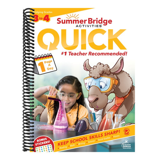 Summer Bridge Activities(r) Quick, Grades 3 - 4 (Summer Bridge Activities)