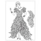 Creative Haven Enchanting Flower Fashions Coloring Book