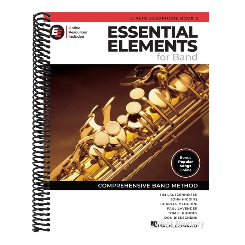 Essential Elements for Band - Eb Alto Saxophone Book 2 with Eei