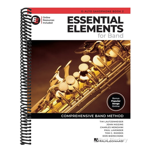 Essential Elements for Band - Eb Alto Saxophone Book 2 with Eei