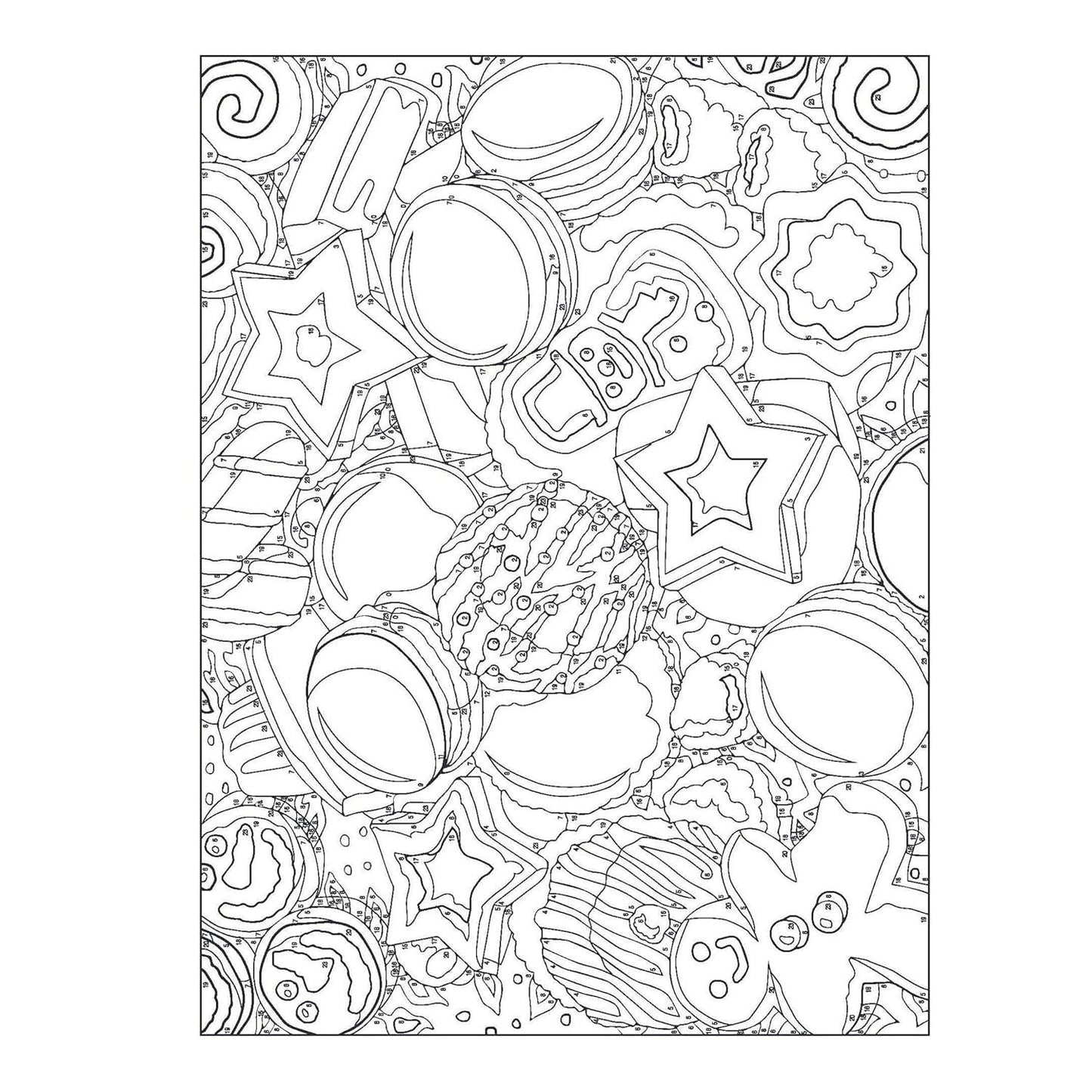 Creative Haven Christmas Color by Number