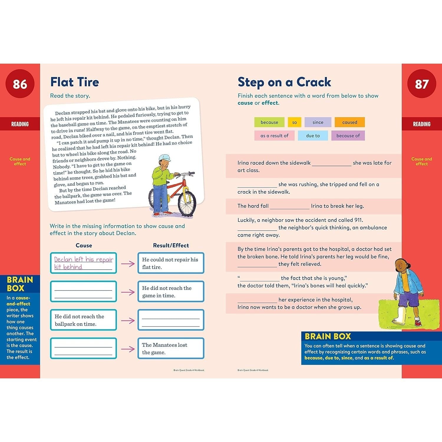 Brain Quest Workbook: 4th Grade Revised Edition (Revised) (Brain Quest Workbooks) (Spiral Bound)