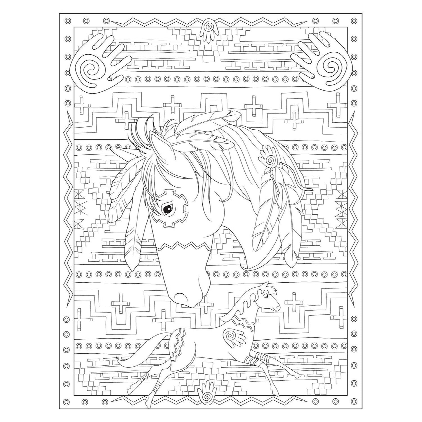 Creative Haven Native American Designs Coloring Book