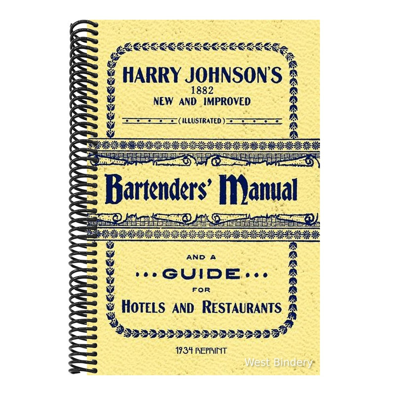 Harry Johnson's Bartenders Manual 1934 Reprint
