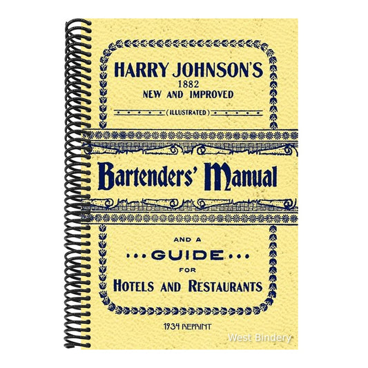 Harry Johnson's Bartenders Manual 1934 Reprint