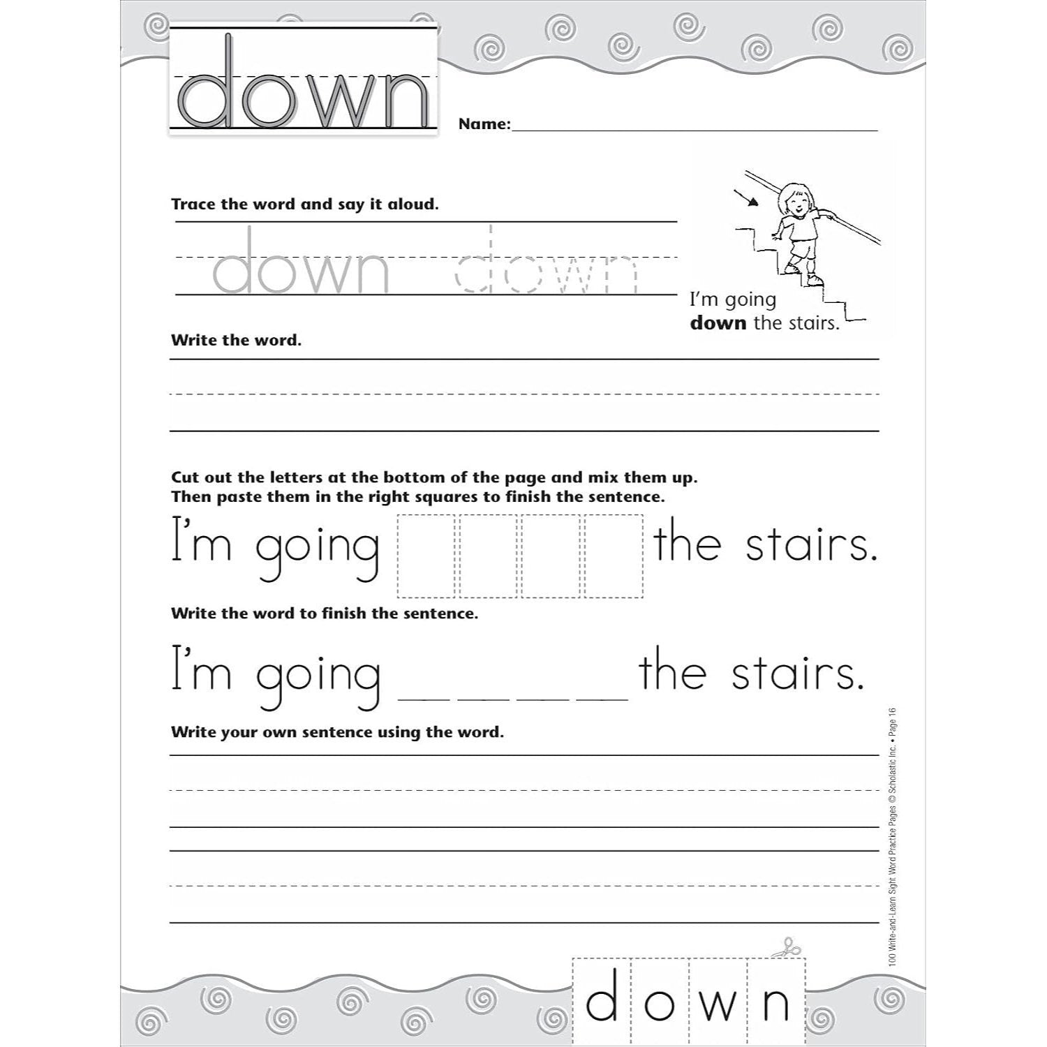 100 Write-And-Learn Sight Word Practice Pages: Engaging Reproducible Activity Pages That Help Kids Recognize, Write, and Really Learn the Top 100 High