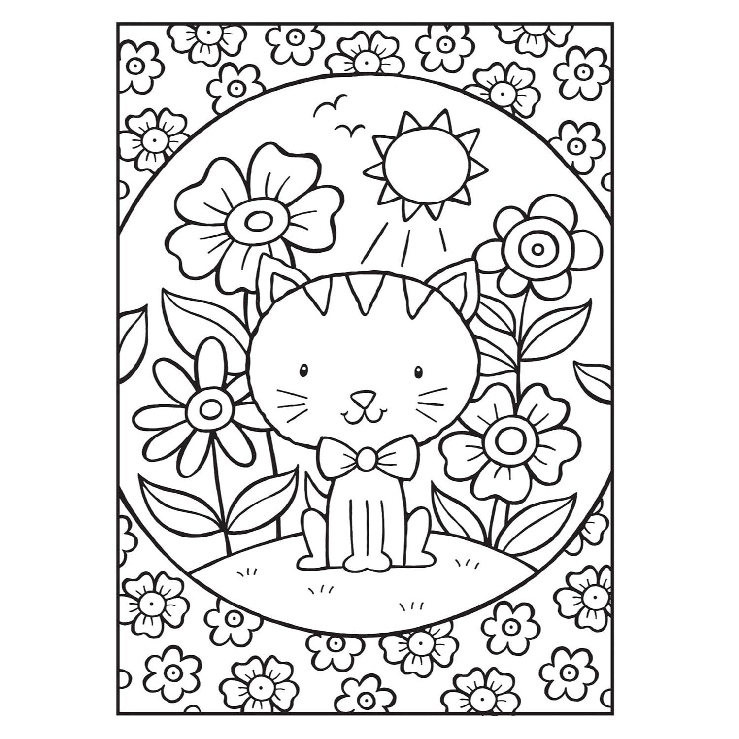 Happy Cats Coloring Book/Happy Cats Color by Number: 2 Books in 1/Flip and See!