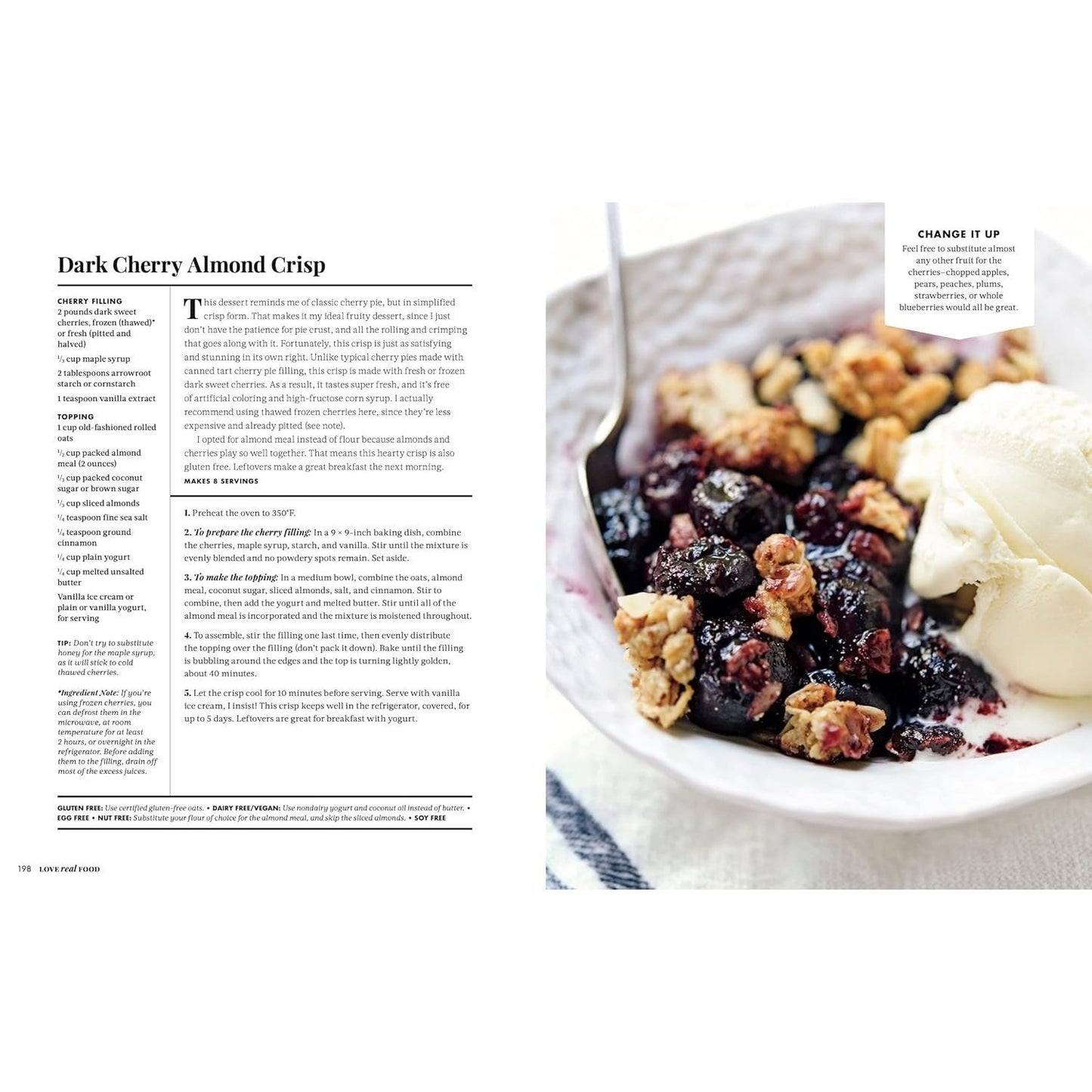 Love Real Food: More Than 100 Feel-Good Vegetarian Favorites to Delight the Senses and Nourish the Body: A Cookbook (Spiral Bound)