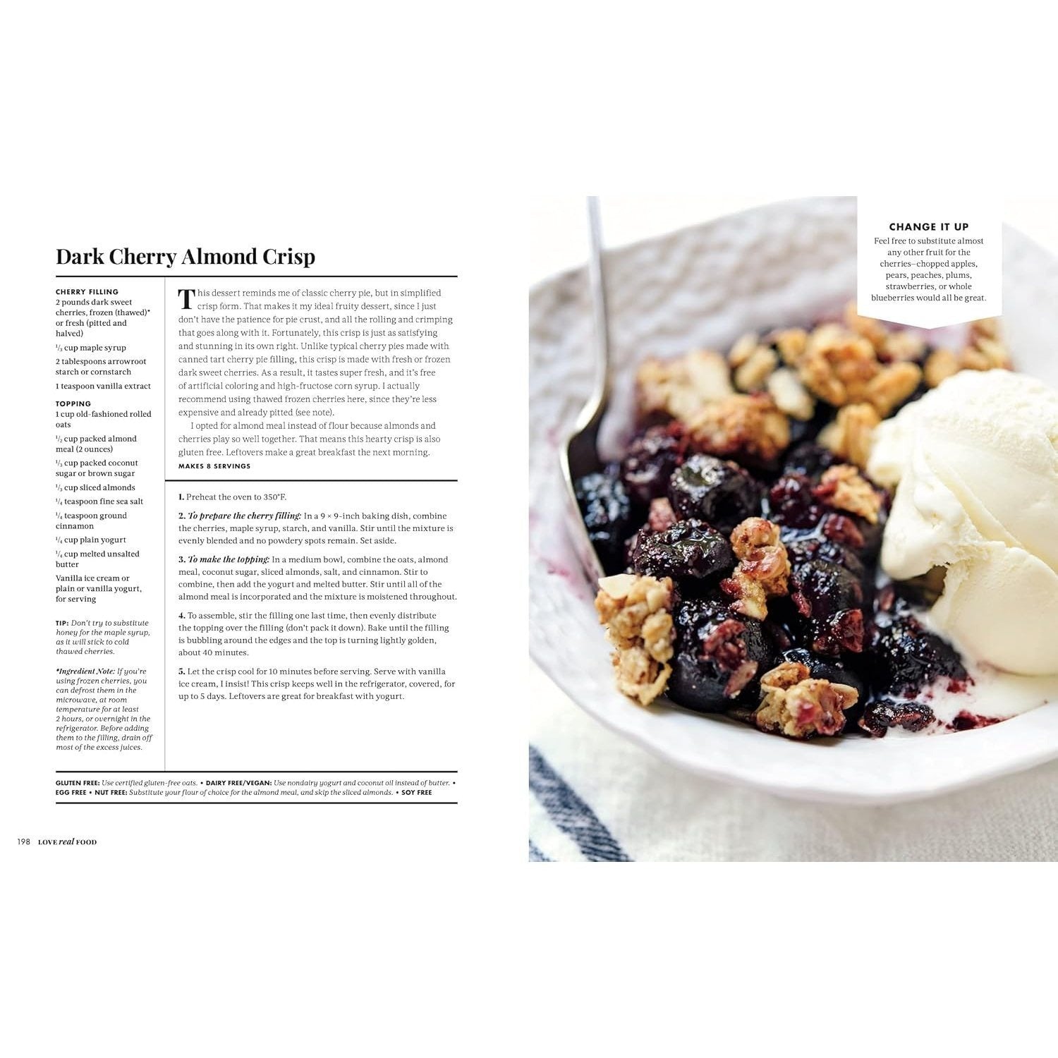 Love Real Food: More Than 100 Feel-Good Vegetarian Favorites to Delight the Senses and Nourish the Body: A Cookbook (Spiral Bound)