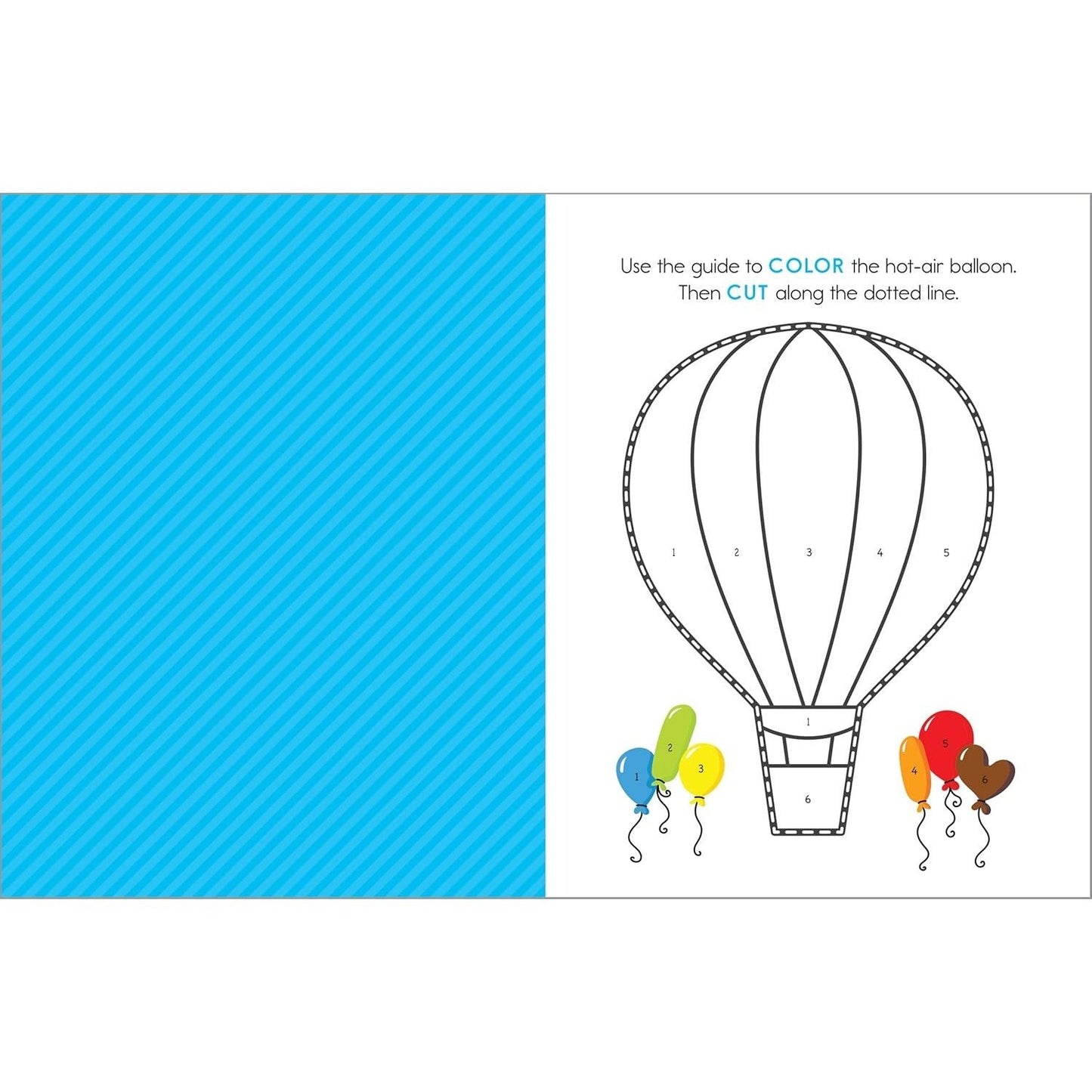 My First Scissor Skills Workbook: Cut-And-Paste Activities to Build Hand-Eye Coordination and Fine Motor Skills (My First Preschool Skills Workbooks)