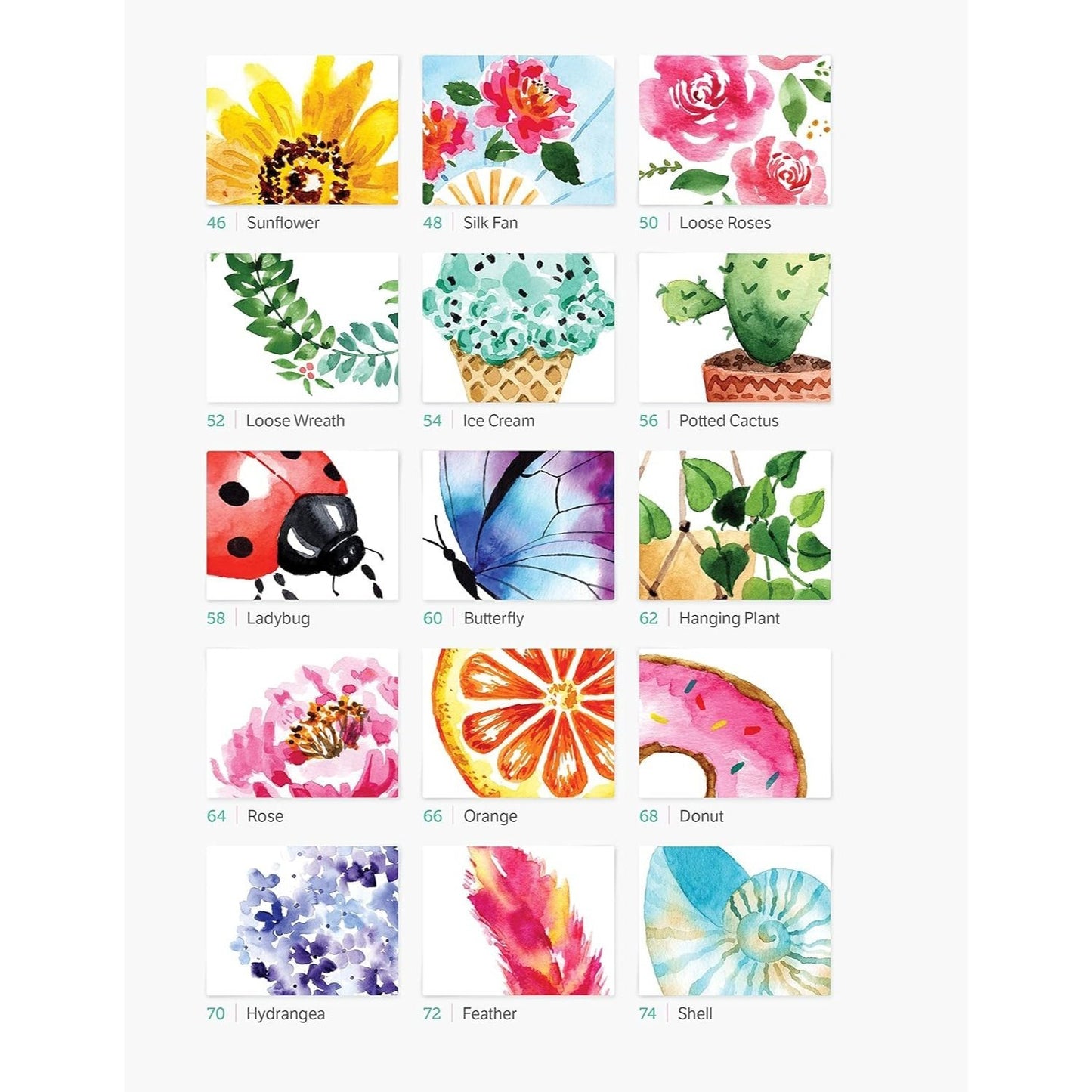 Watercolor the Easy Way: Step-By-Step Tutorials for 50 Beautiful Motifs Including Plants, Flowers, Animals & More