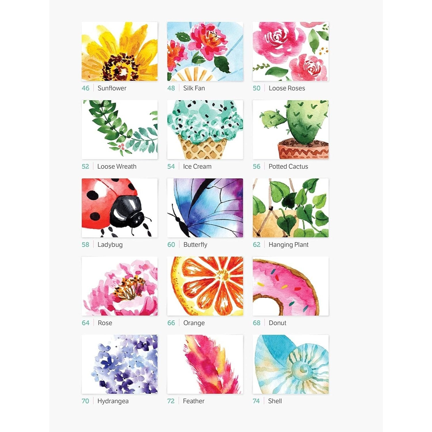 Watercolor the Easy Way: Step-By-Step Tutorials for 50 Beautiful Motifs Including Plants, Flowers, Animals & More