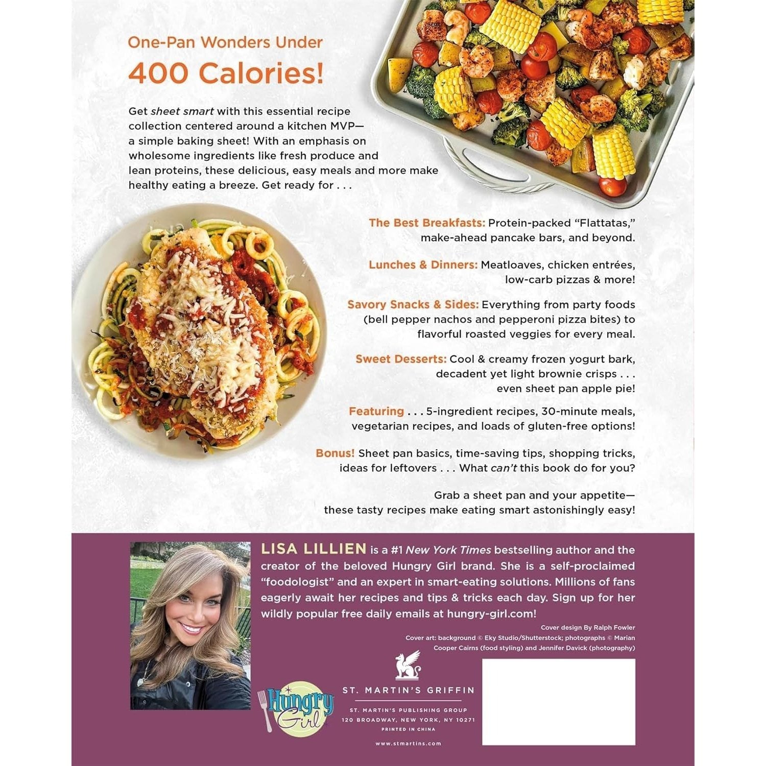 Hungry Girl Sheet Pan Cookbook: One-Pan Wonders Under 400 Calories