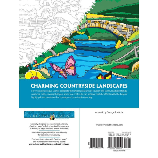Creative Haven Country Scenes Color by Number Coloring Book