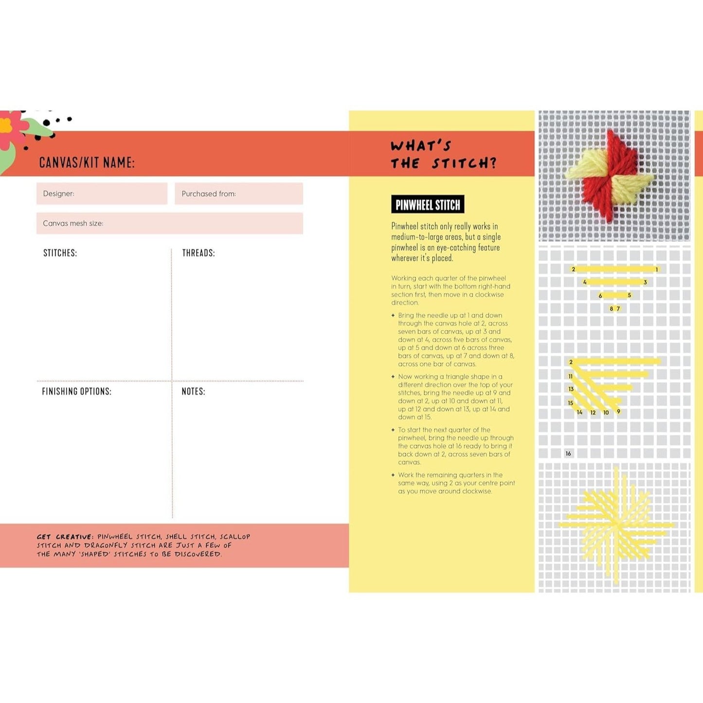 Needlepoint Journal: Track Your Projects and Record Your Stitching with This Interactive Journal