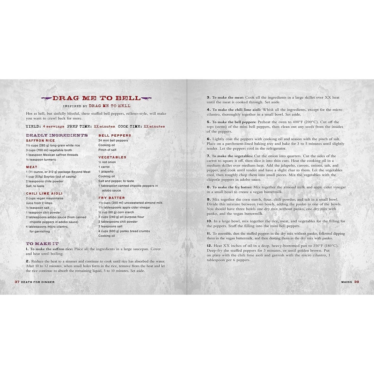 Death for Dinner Cookbook: 60 Gorey-Good, Plant-Based Drinks, Meals, and Munchies Inspired by Your Favorite Horror Films