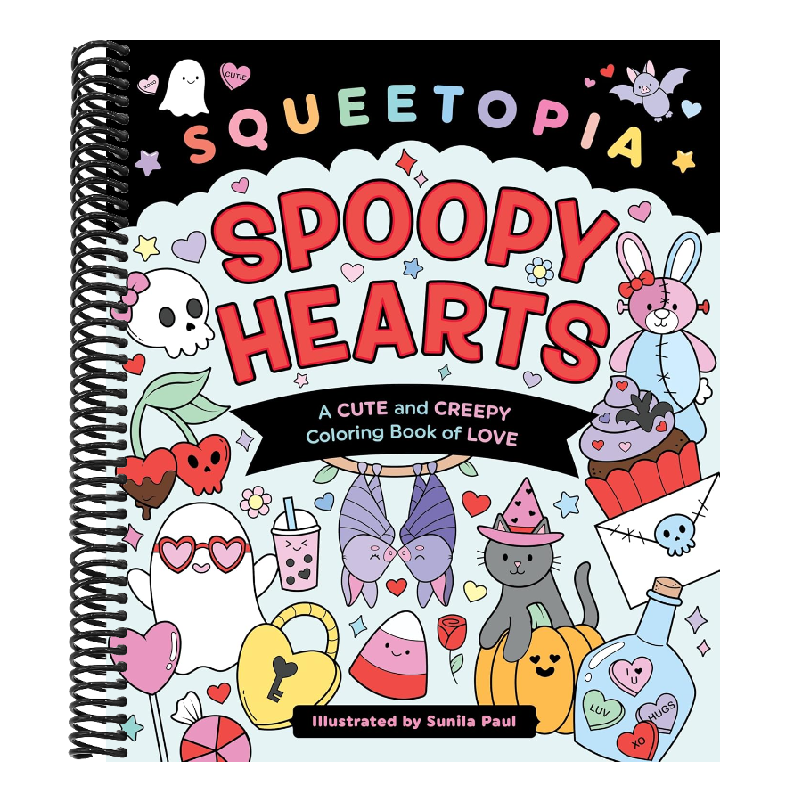 Squeetopia: Spoopy Hearts: A Cute and Creepy Coloring Book of Love