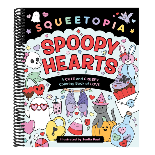 Squeetopia: Spoopy Hearts: A Cute and Creepy Coloring Book of Love