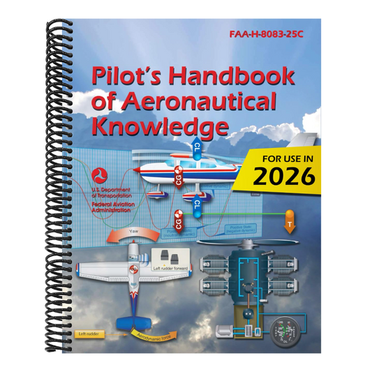 Pilot's Handbook of Aeronautical Knowledge (2026): Faa-H-8083-25c (Spiral Bound)